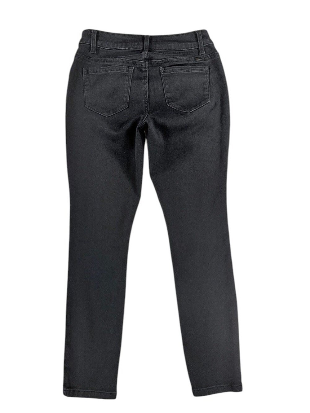 1822 Denim Black Skinny Stretch Jeans Women Size 4 Mid Rise Classic - Picture 5 of 13